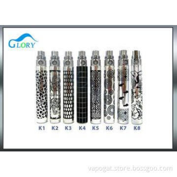 Gold , black patina 14mm 1100mah E Cigarette Battery with 9